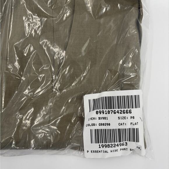 J.Crew Petite wide-leg Essential pant in linen Dusty Fatigue - Picture 5 of 6
